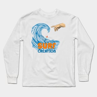 Surf Creation Michelangelo Big Blue Wave Long Sleeve T-Shirt